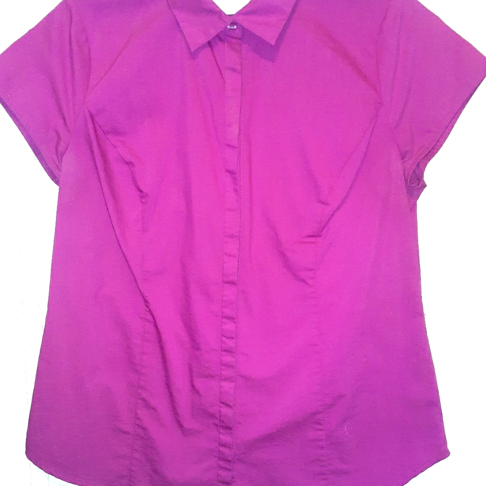 Fusia St. John's Bay Short Sleeve Blouse